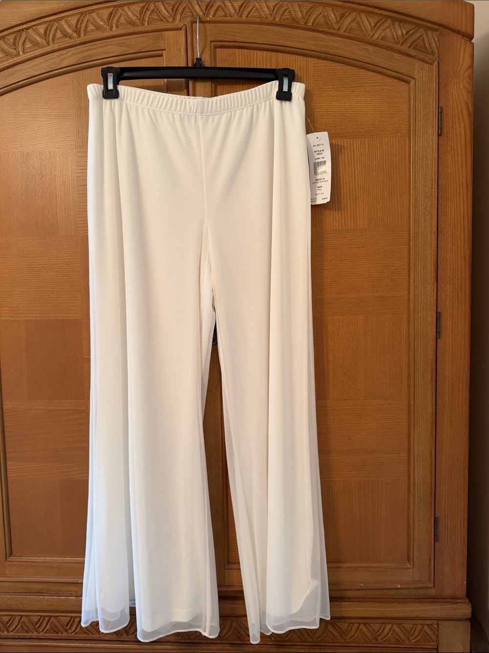 MSK Ivory/Cream Wide-Leg Palazzo Pants (NWT)